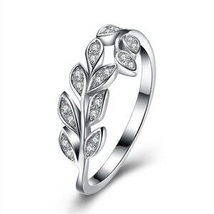 Vine Shape Sterling Silver Ring